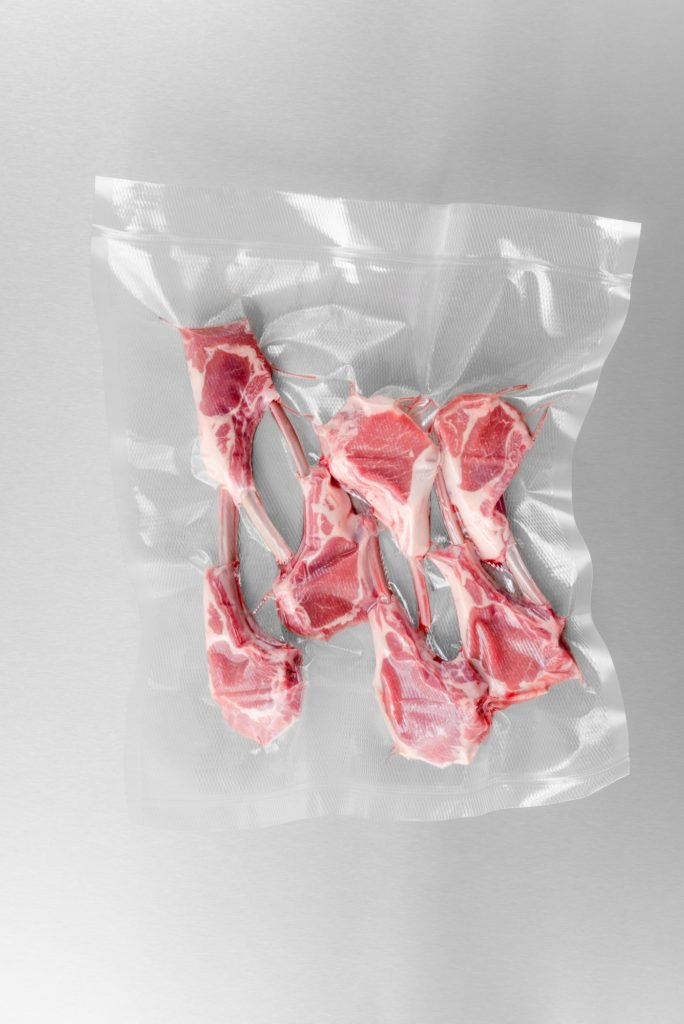 Vacuum sealed lamb chops