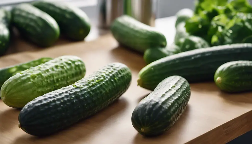 choosing the perfect cucumbers