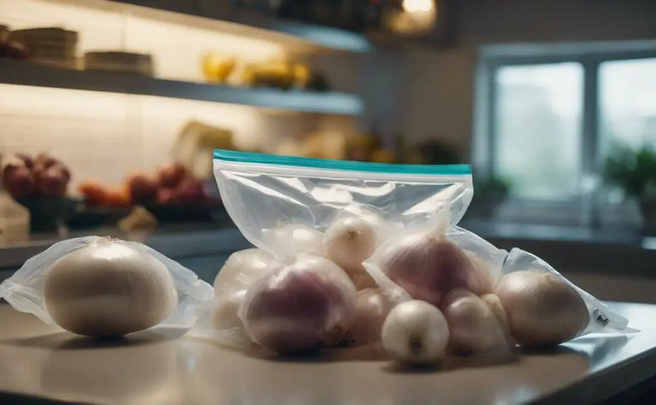 preserving onions with vacuum sealing