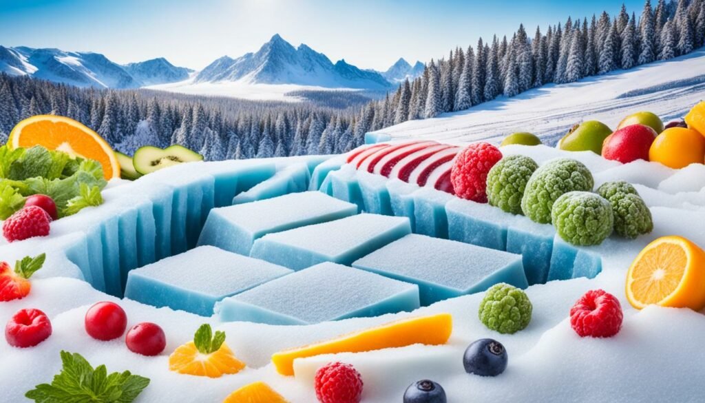 Nutrient retention in frozen foods