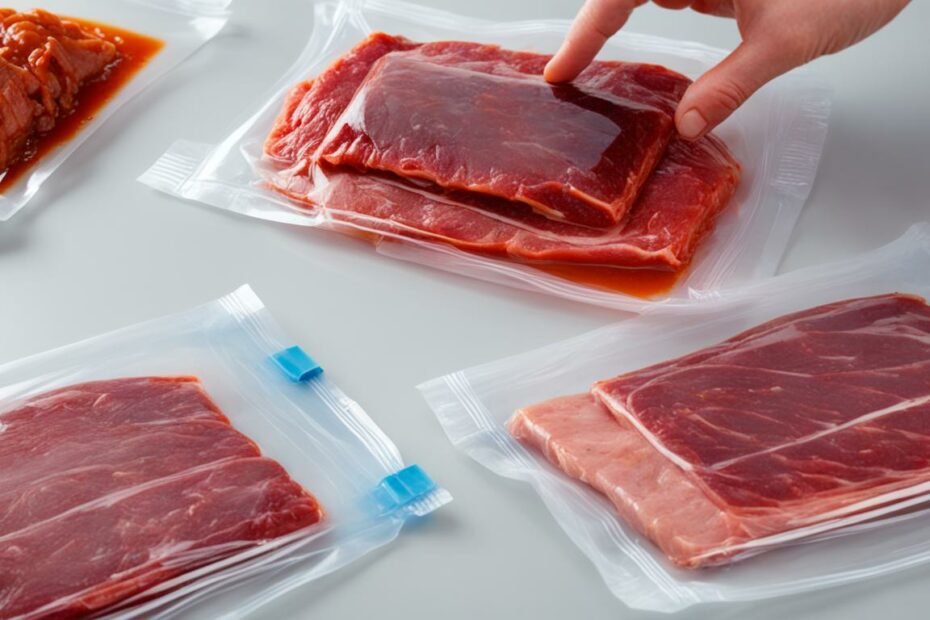 Vacuum sealing for better marinating