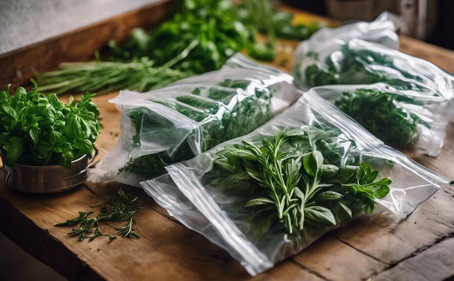 preserving herbs with vacuum