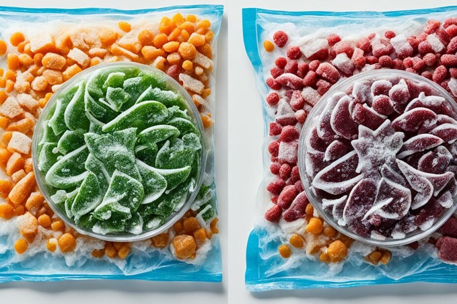 Nutrient retention: vacuum sealing vs. freezing