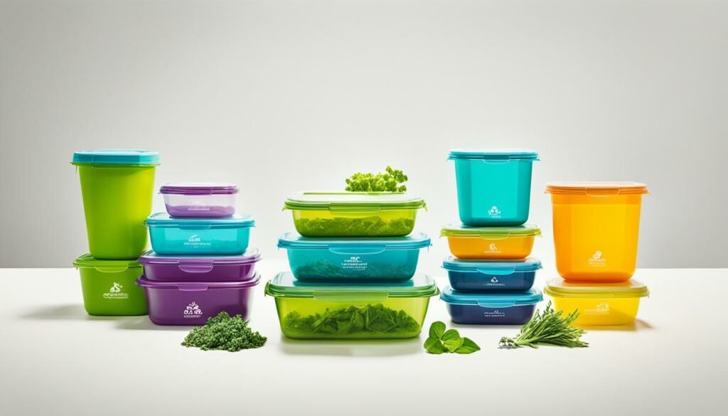 Reusable containers for food storage