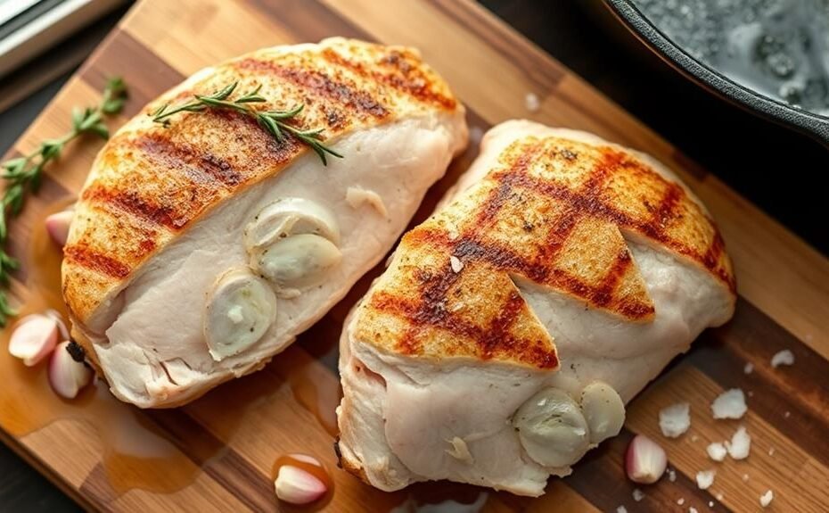 perfectly cooked juicy chicken