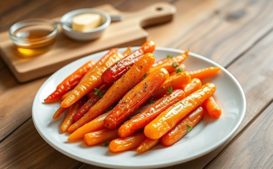 honey glazed sous vide carrots