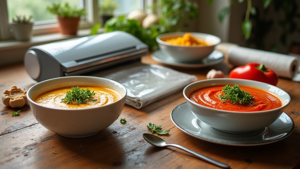 vacuum seal soups effectively