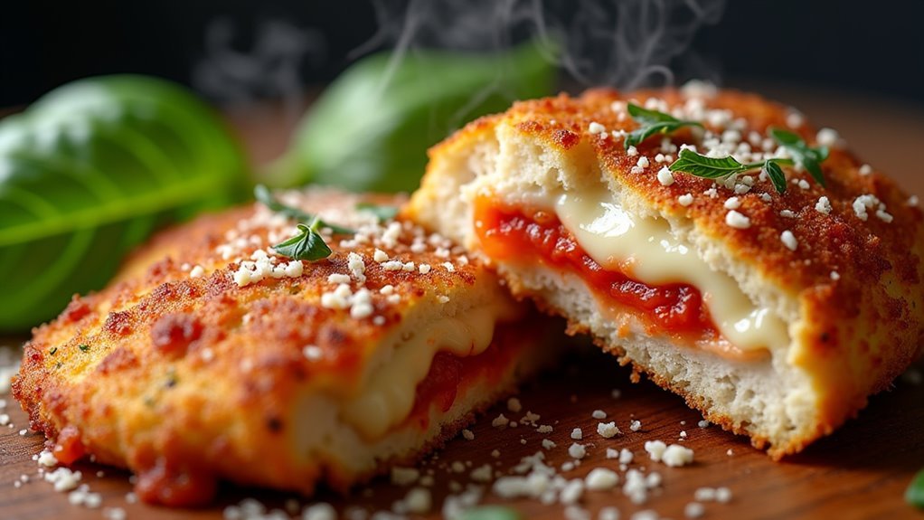 crispy golden chicken crust