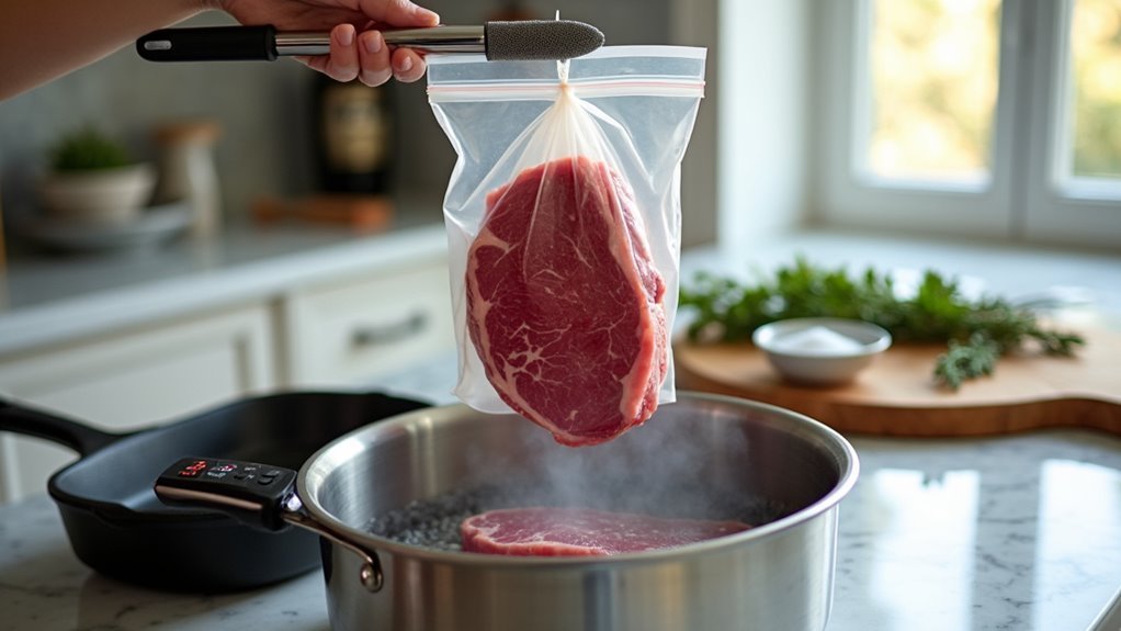 displacement method for sous vide