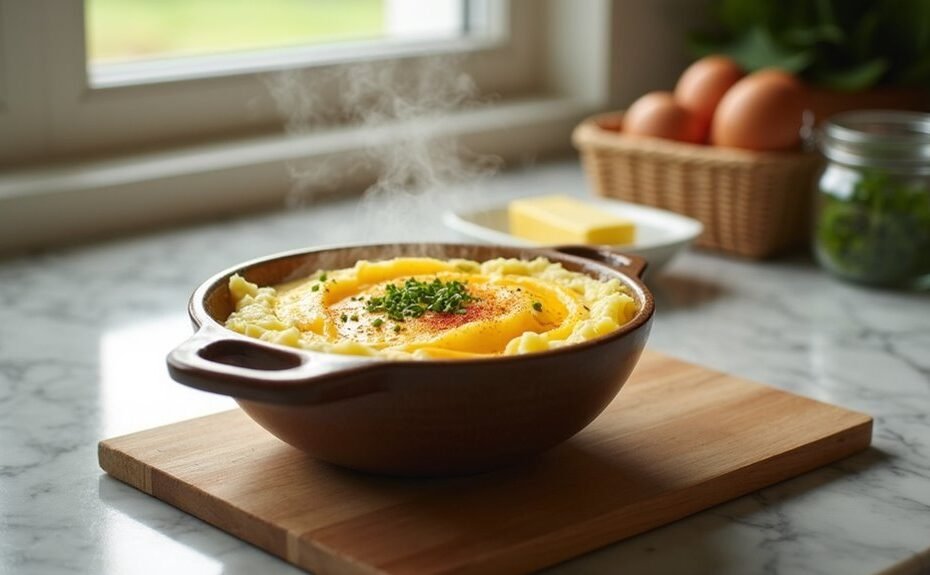 egg and potato mash