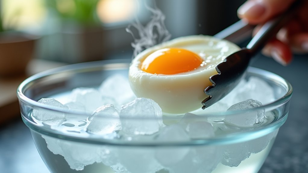 ice bath for perfect eggs