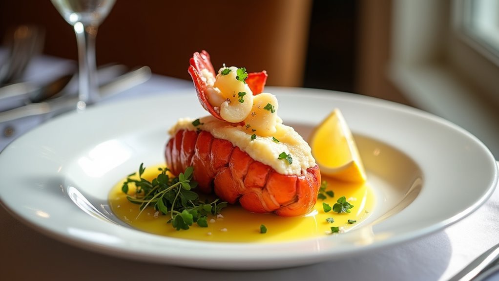 lobster presentation finishing touches