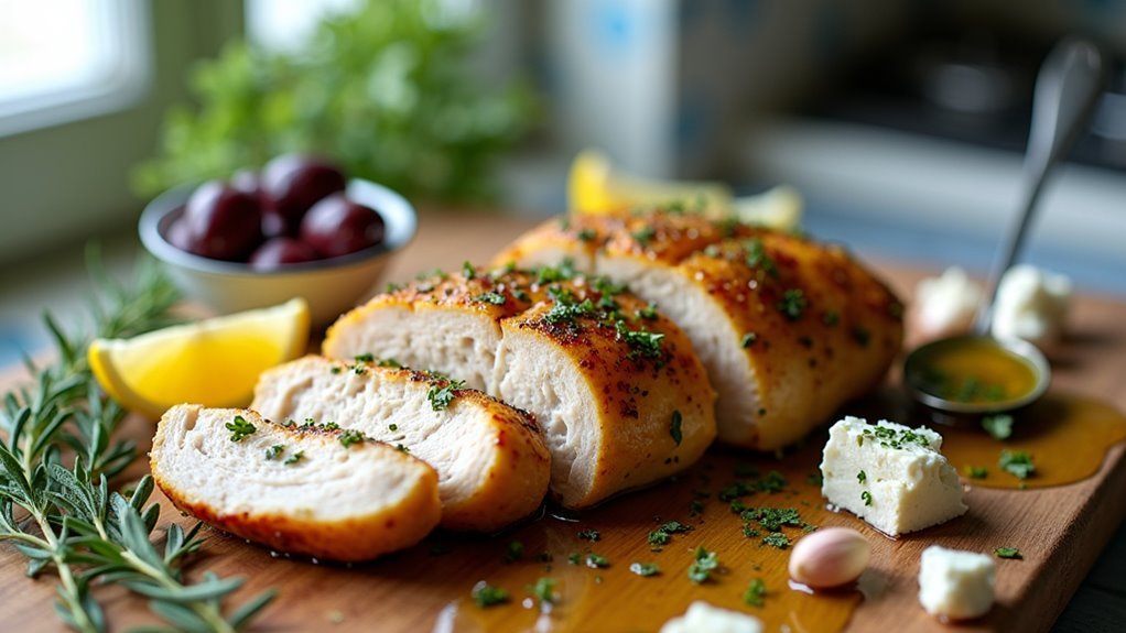 marinade enhances greek chicken