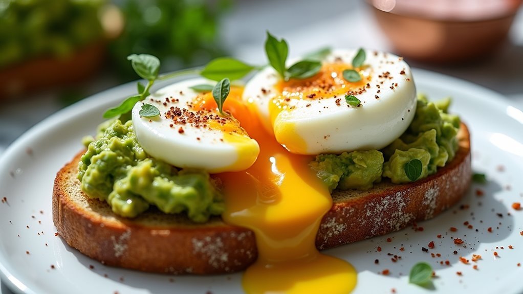 perfectly cooked sous vide eggs