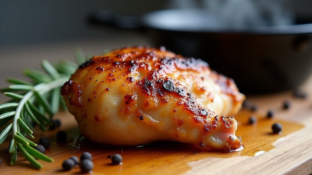 perfectly dry hot sear
