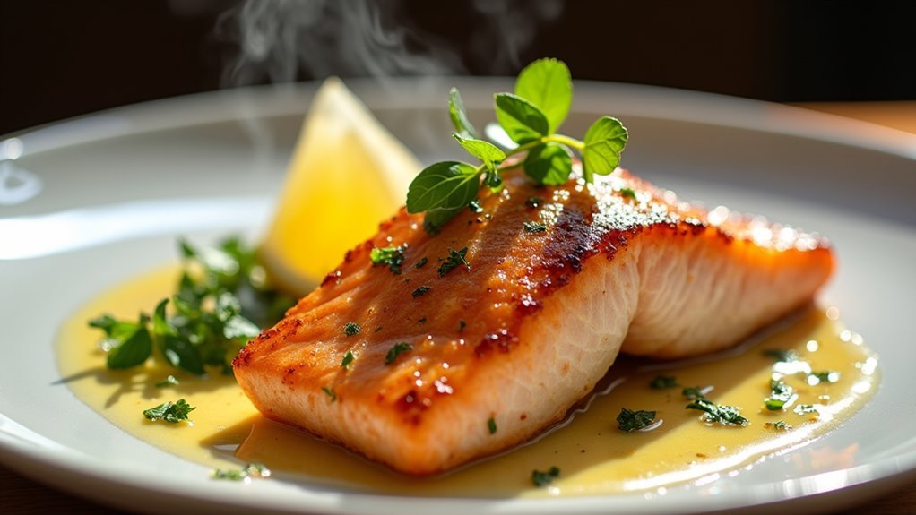 perfectly sear salmon sous vide