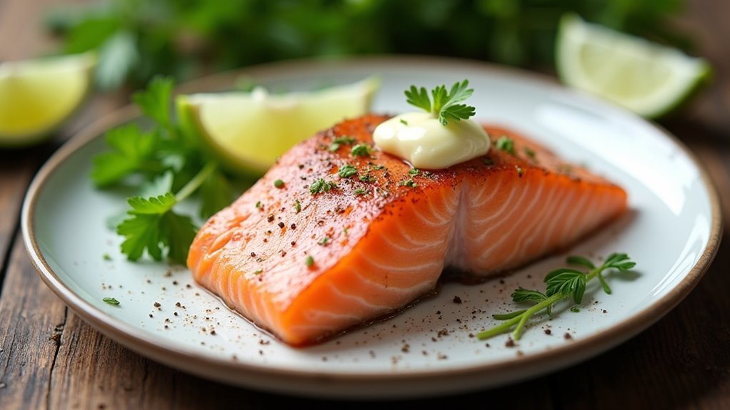 perfectly tender sous vide salmon