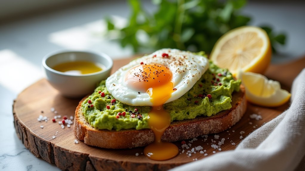 restaurant quality avocado toast