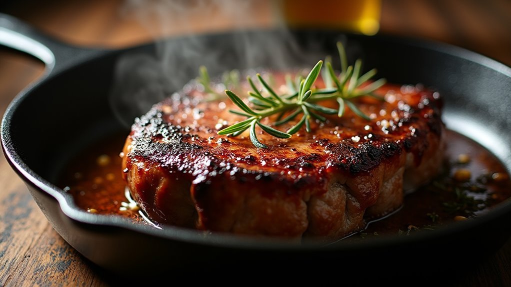 sear for flavor enhancement