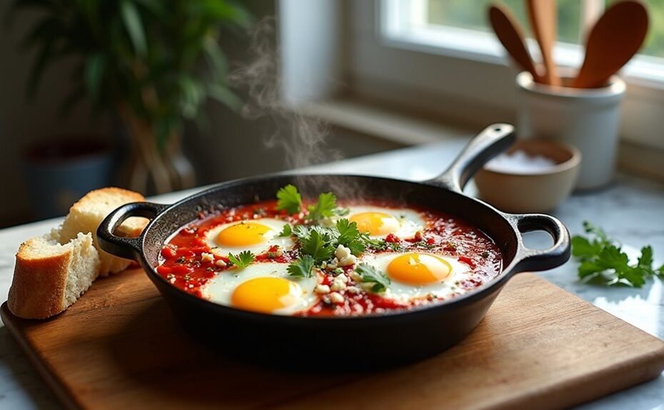 sous vide egg shakshuka