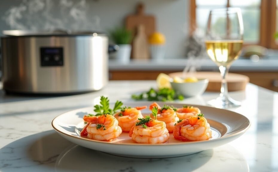 sous vide shrimp cooking