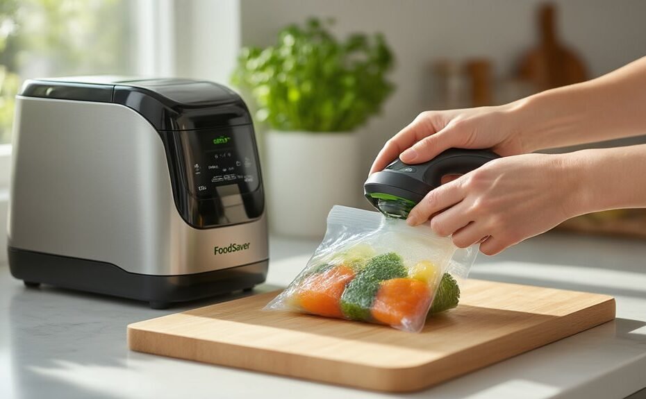 using foodsaver handheld sealer