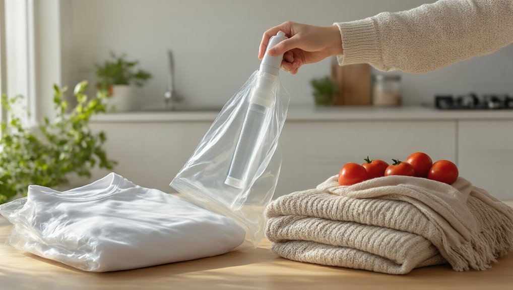 vacuum bags compress clothing