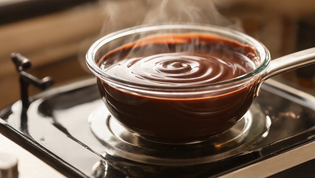 gentle heat melt chocolate