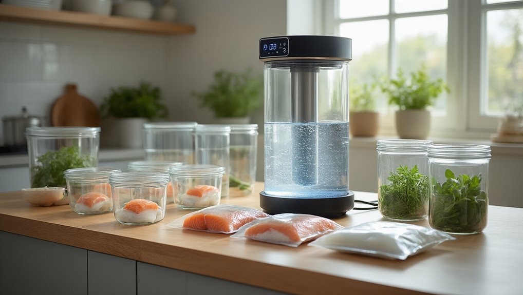 glass jars headspace buoyancy