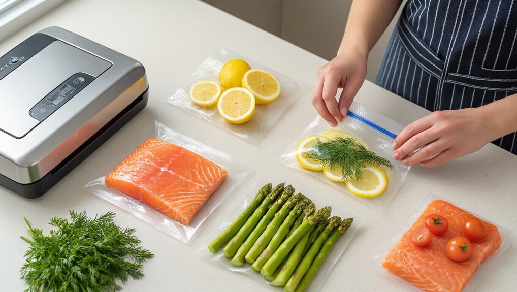 seasoned vacuum sealed sous vide