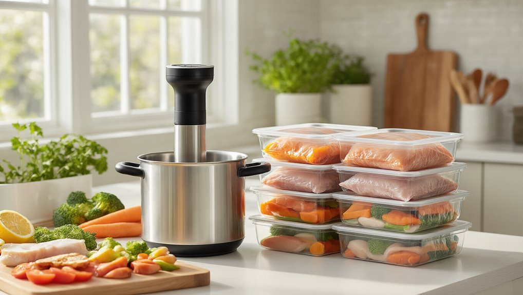 vacuum sealed sous vide meals